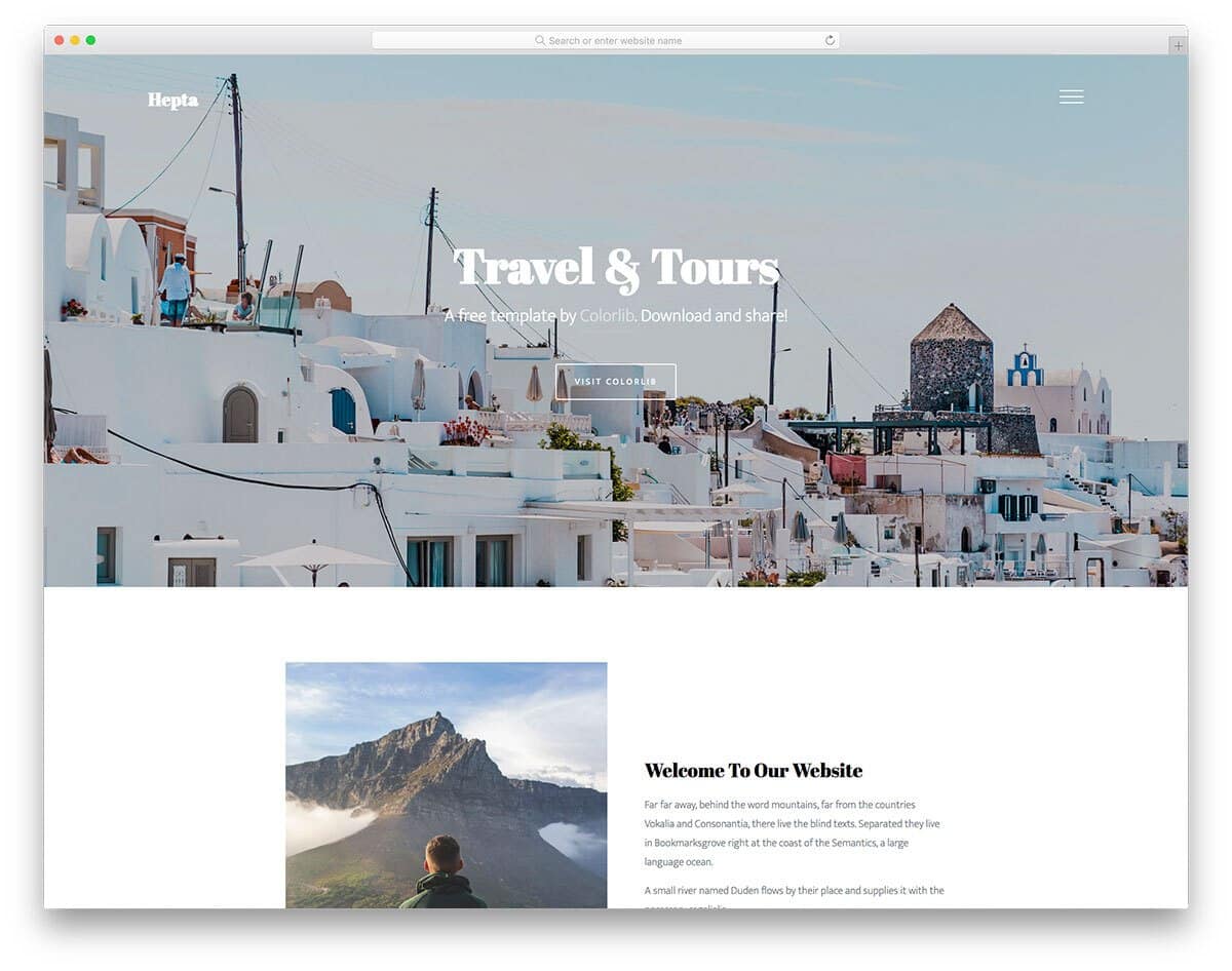 Landing Page Turismo